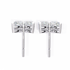 Marquise Cut Lab Diamond Floral Stud Earrings