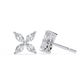 Marquise Cut Lab Diamond Floral Stud Earrings