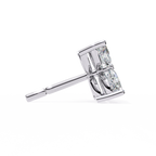 Marquise Cut Lab Diamond Floral Stud Earrings