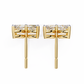 Marquise Cut Lab Diamond Floral Stud Earrings