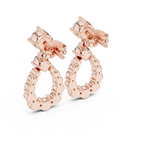 Lab Diamond Round Cut Fancy Drop Earrings