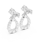 Lab Diamond Round Cut Fancy Drop Earrings