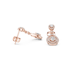 Classic Dangler Earrings With Pear Cut Diamond