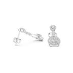 Classic Dangler Earrings With Pear Cut Diamond