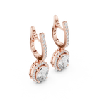 Trendy Lab Diamond Oval Cut Drop Earrings