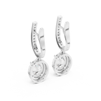 Trendy Lab Diamond Oval Cut Drop Earrings