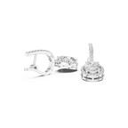 Trendy Lab Diamond Oval Cut Drop Earrings