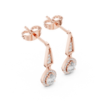 Pear Cut Lab Diamond Classic Dangle Earrings