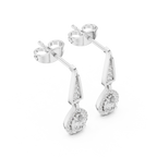 Pear Cut Lab Diamond Classic Dangle Earrings