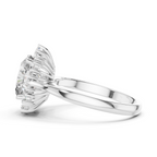 2 Carat Oval Cut Lab Diamond Halo Engagement RIng