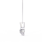 Round Cut Lab Diamond Halo Pendant