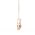 Round Cut Lab Diamond Halo Pendant