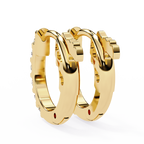 Round Cut Lab Diamond Hoop Earrings