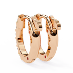 Round Cut Lab Diamond Hoop Earrings