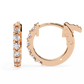 Round Cut Lab Diamond Hoop Earrings