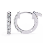 Round Cut Lab Diamond Hoop Earrings