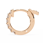 Round Cut Lab Diamond Hoop Earrings