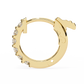 Round Cut Lab Diamond Hoop Earrings