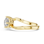 Modern Princess Cut Two Stone Engagement Ring