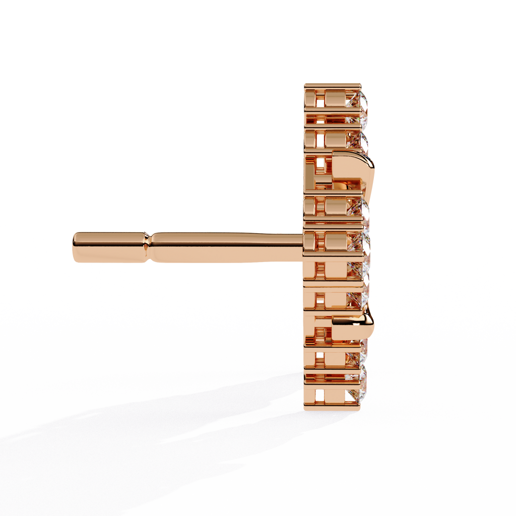 Round Cut Lab Diamond Stud Earrings