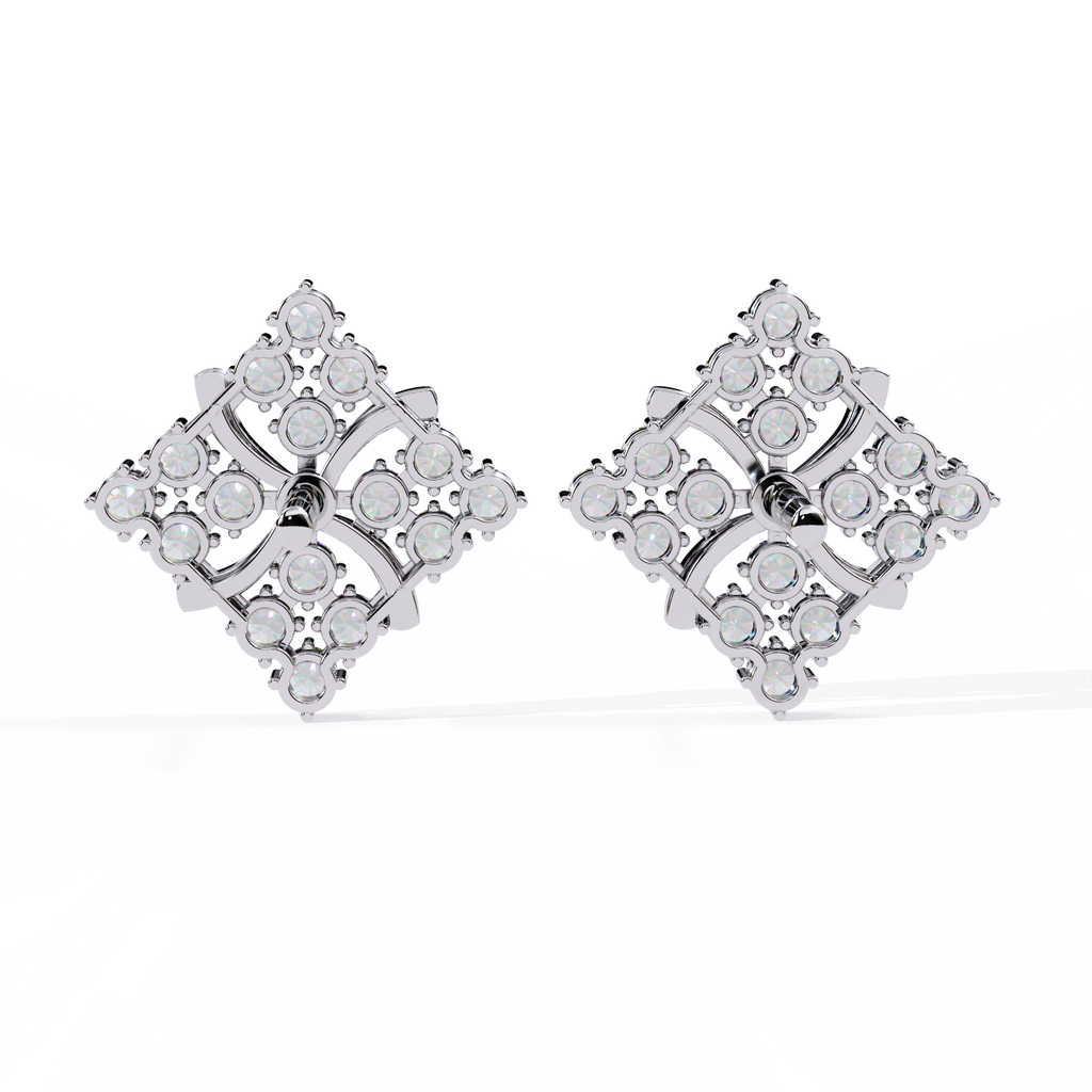 Round Cut Lab Diamond Stud Earrings