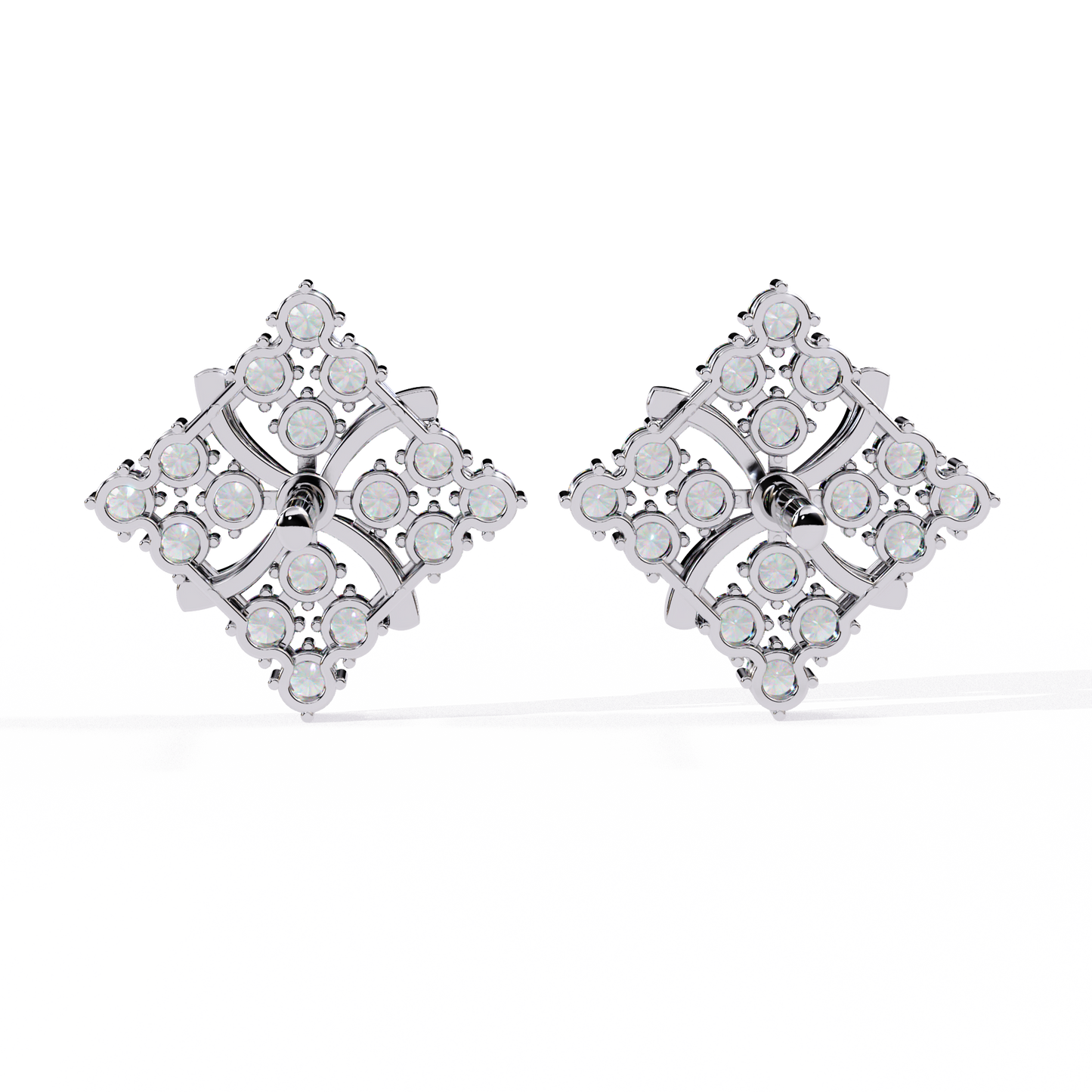 Round Cut Lab Diamond Stud Earrings