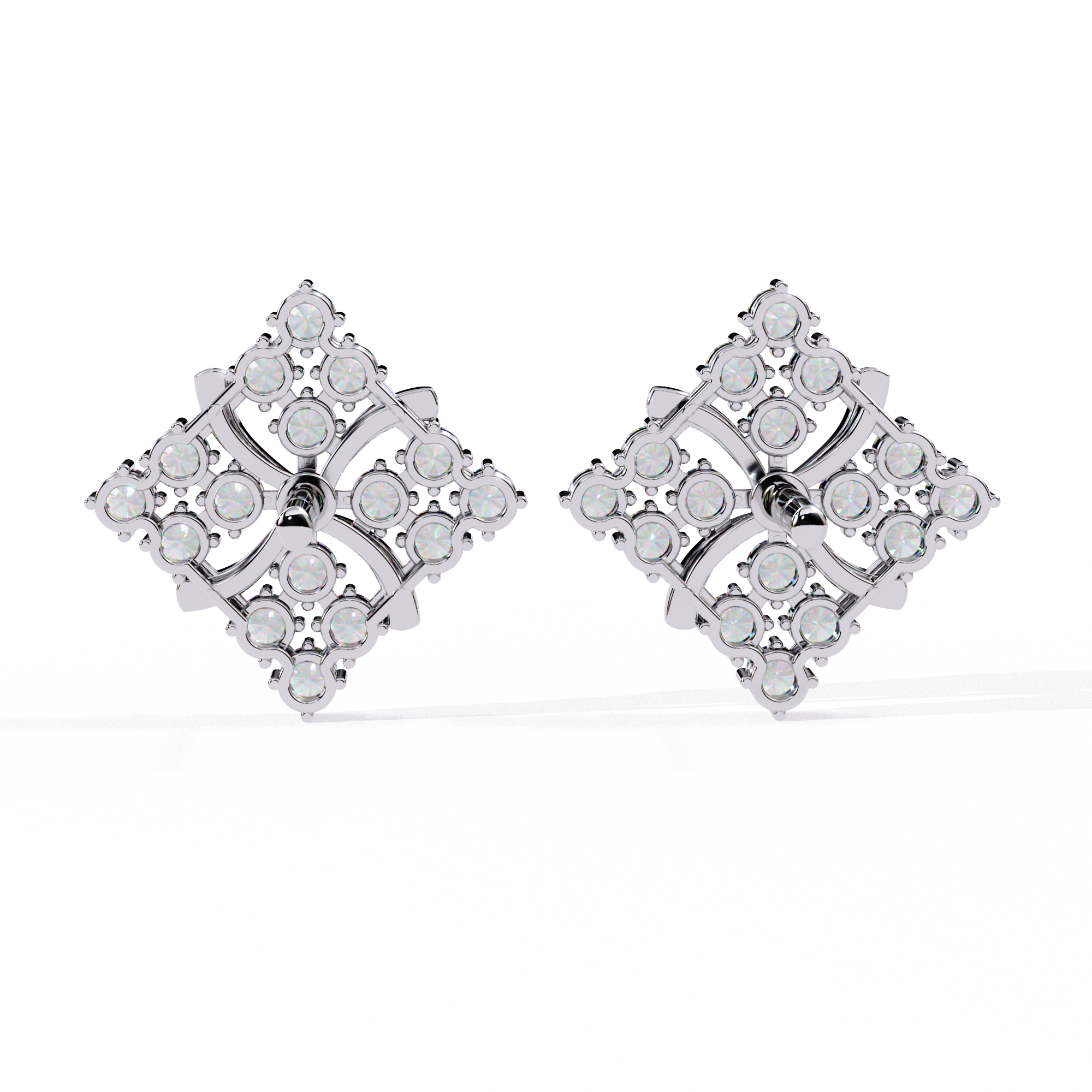 Round Cut Lab Diamond Stud Earrings