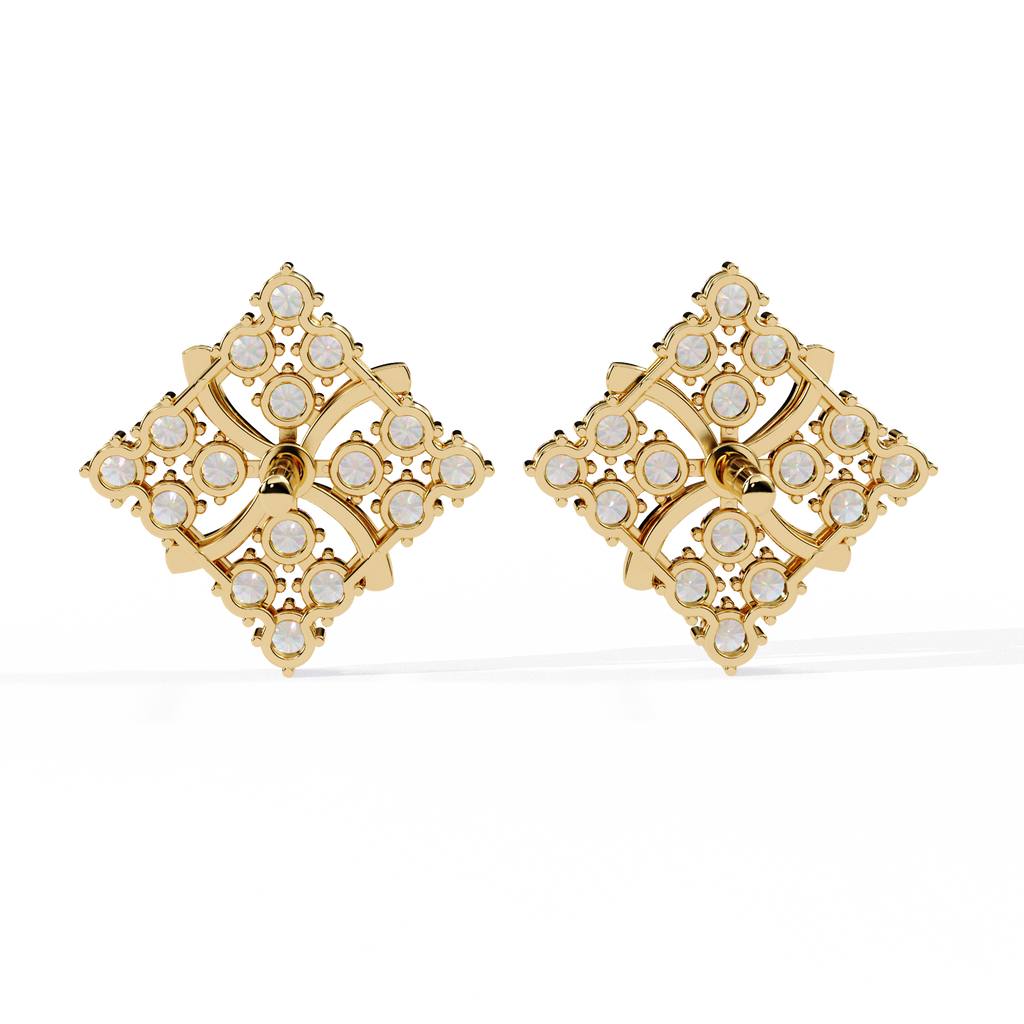 Round Cut Lab Diamond Stud Earrings