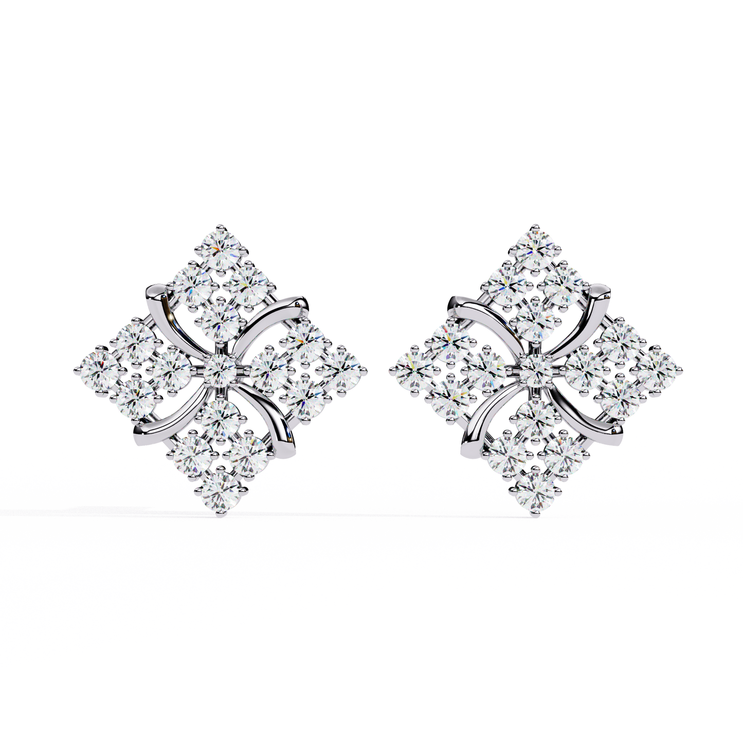 Round Cut Lab Diamond Stud Earrings