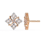 Round Cut Lab Diamond Stud Earrings