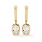Oval Cut Lab grown Diamond Drop Earrings