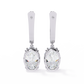 Oval Cut Lab grown Diamond Drop Earrings