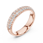 Classic Round Diamond Pave Set Wedding Band