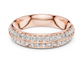 Classic Round Diamond Pave Set Wedding Band