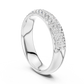 Classic Round Diamond Pave Set Wedding Band