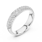 Classic Round Diamond Pave Set Wedding Band