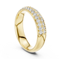 Classic Round Diamond Pave Set Wedding Band