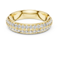 Classic Round Diamond Pave Set Wedding Band