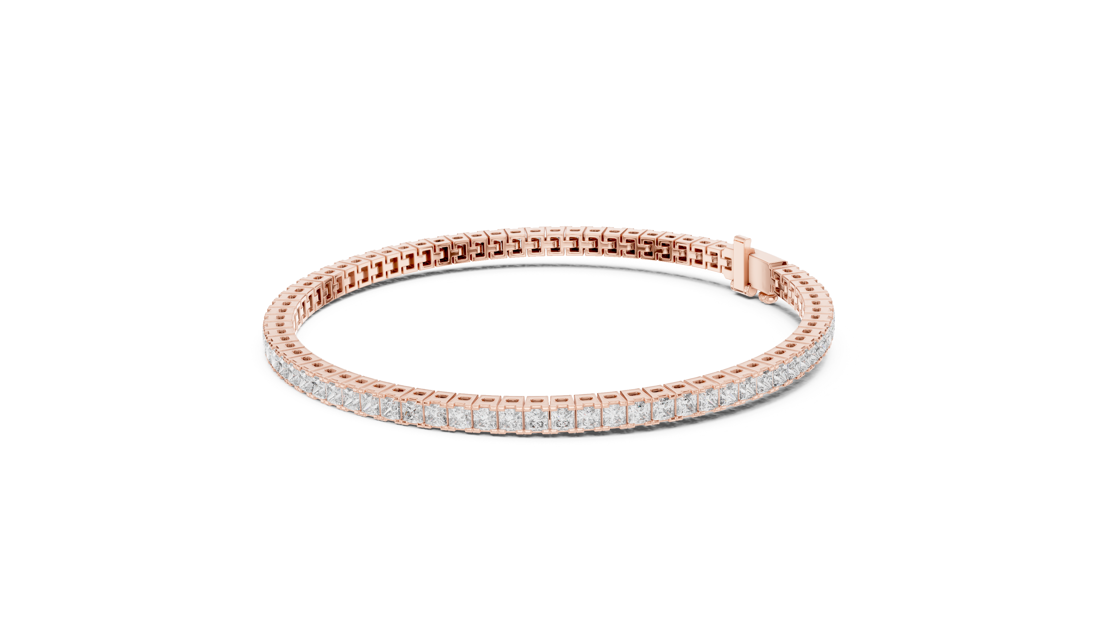 Princesss Shape Lab Diamond Tennis Bracelet