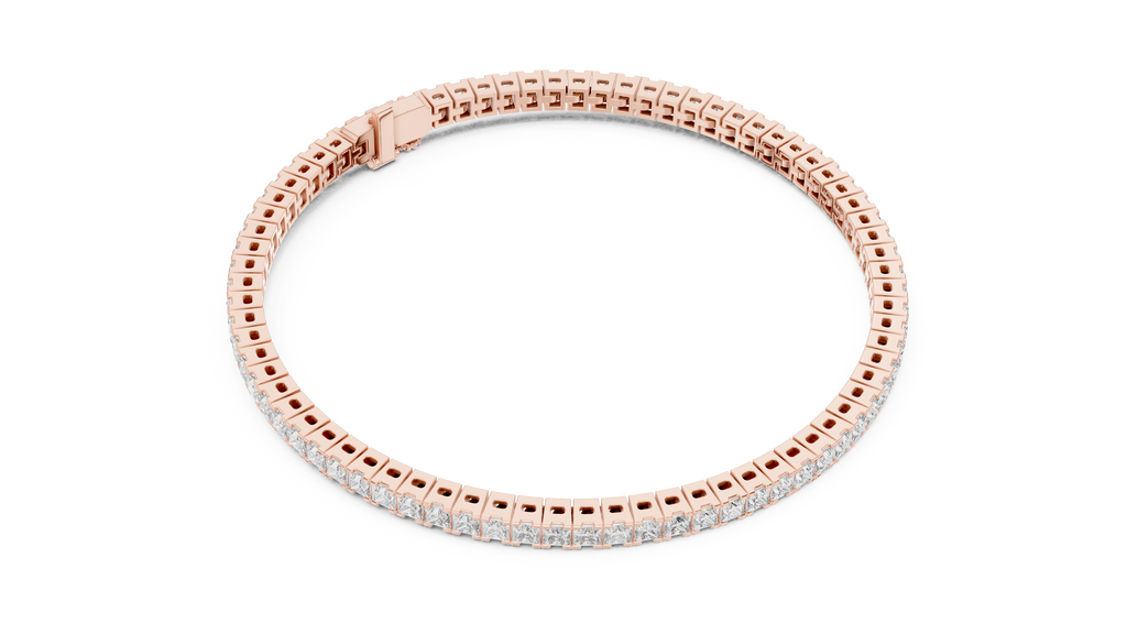 Princesss Shape Lab Diamond Tennis Bracelet