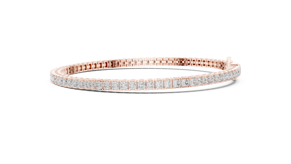 Princesss Shape Lab Diamond Tennis Bracelet
