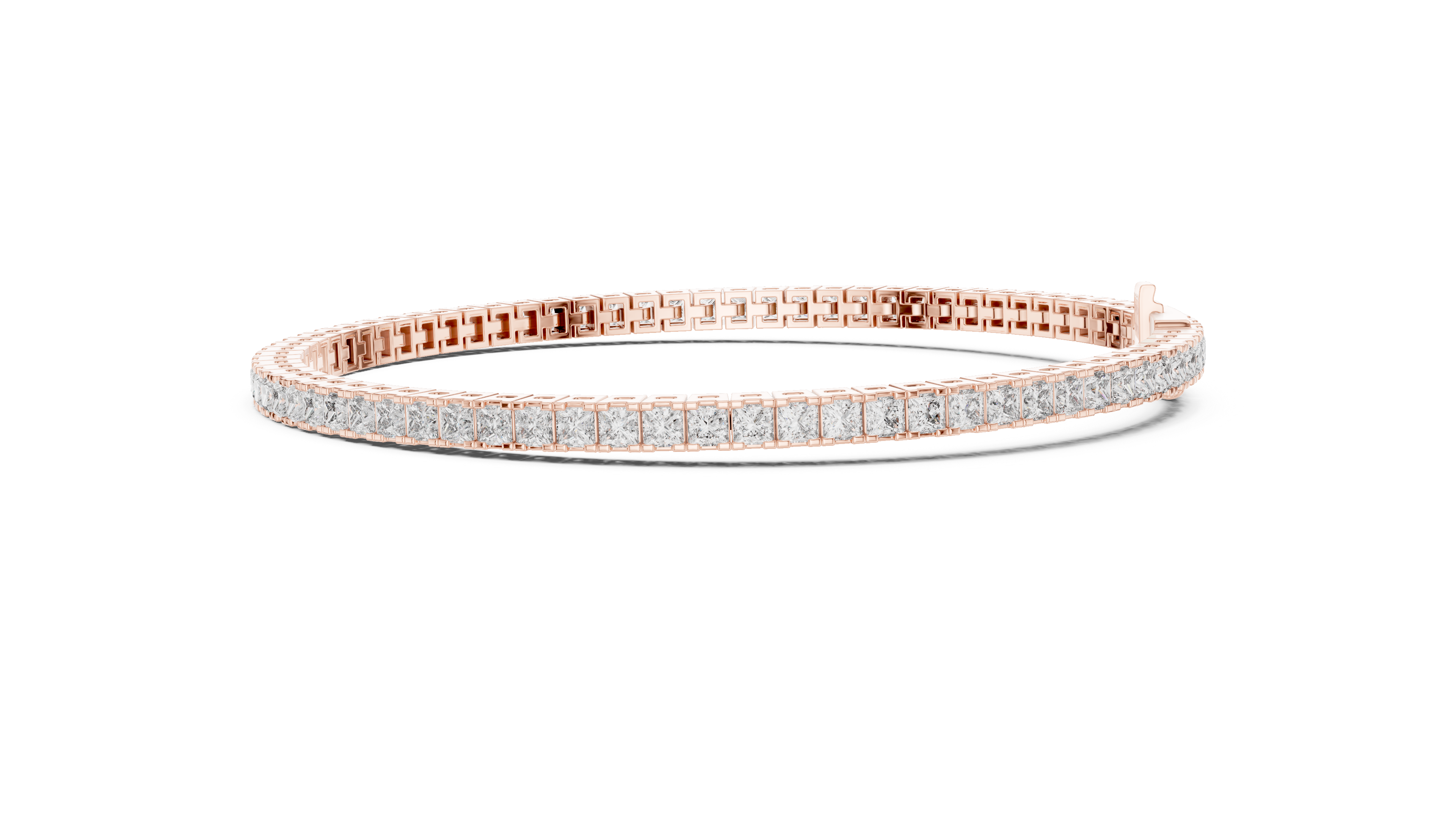 Princesss Shape Lab Diamond Tennis Bracelet