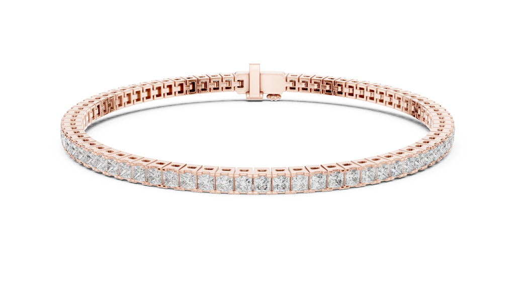 Princesss Shape Lab Diamond Tennis Bracelet