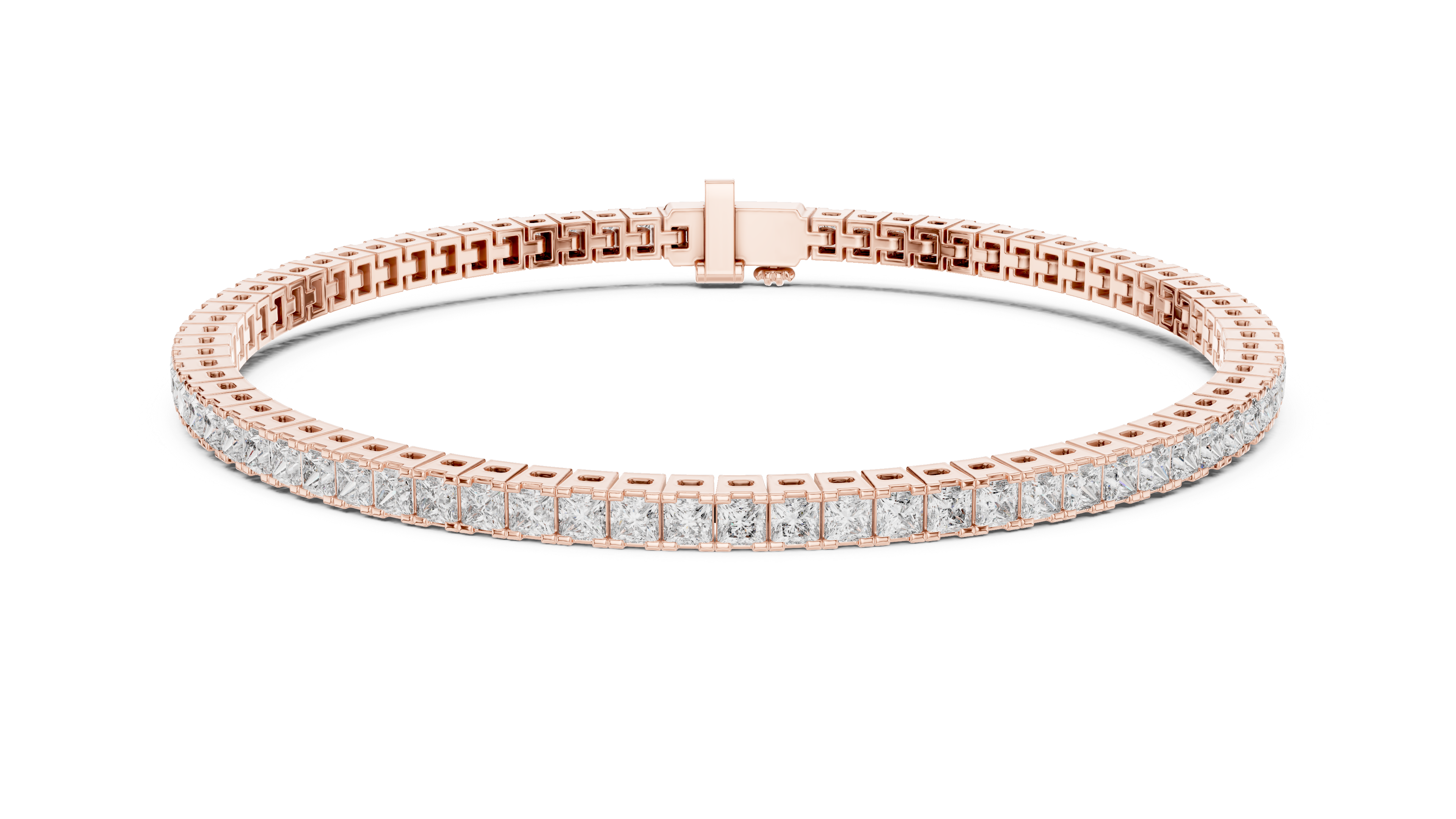 Princesss Shape Lab Diamond Tennis Bracelet