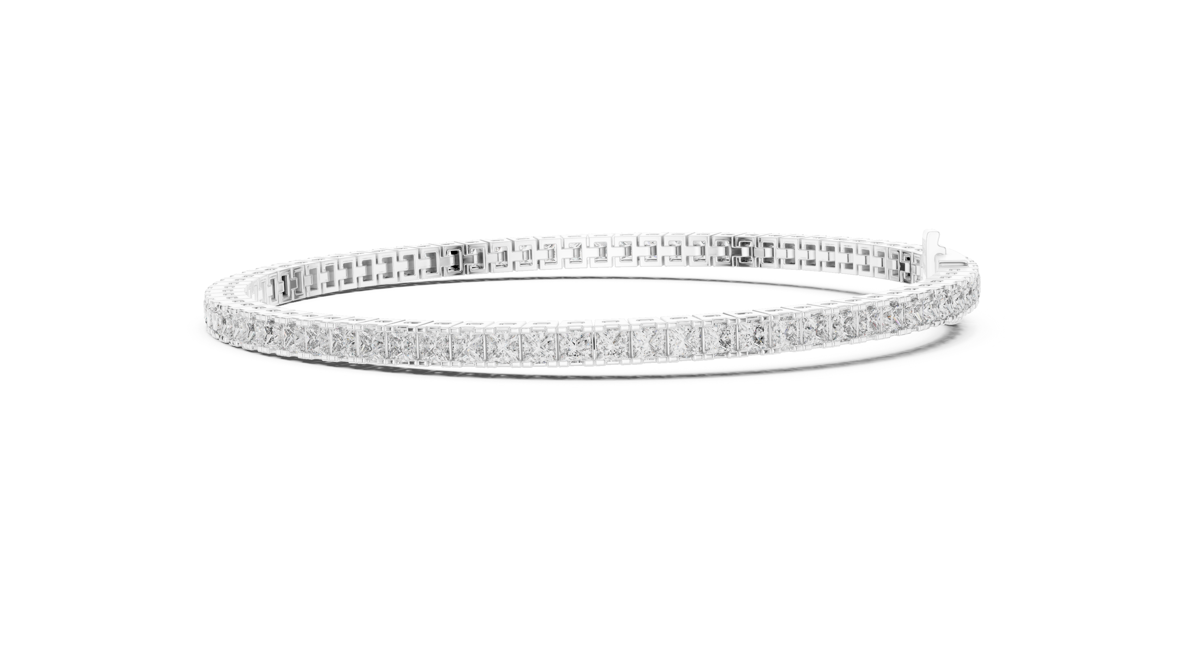 Princesss Shape Lab Diamond Tennis Bracelet