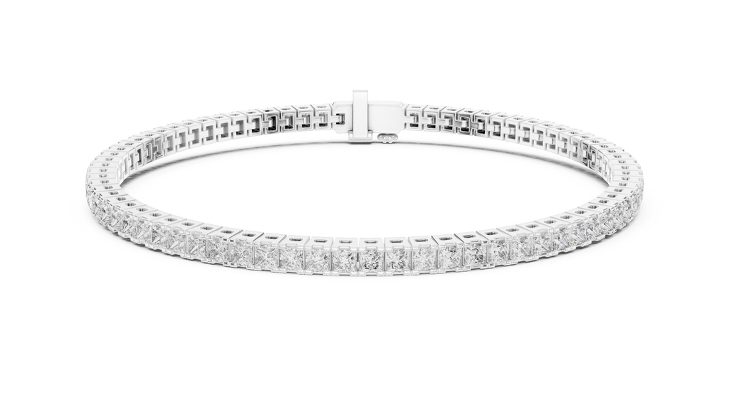 Princesss Shape Lab Diamond Tennis Bracelet