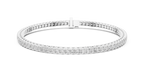 Princesss Shape Lab Diamond Tennis Bracelet