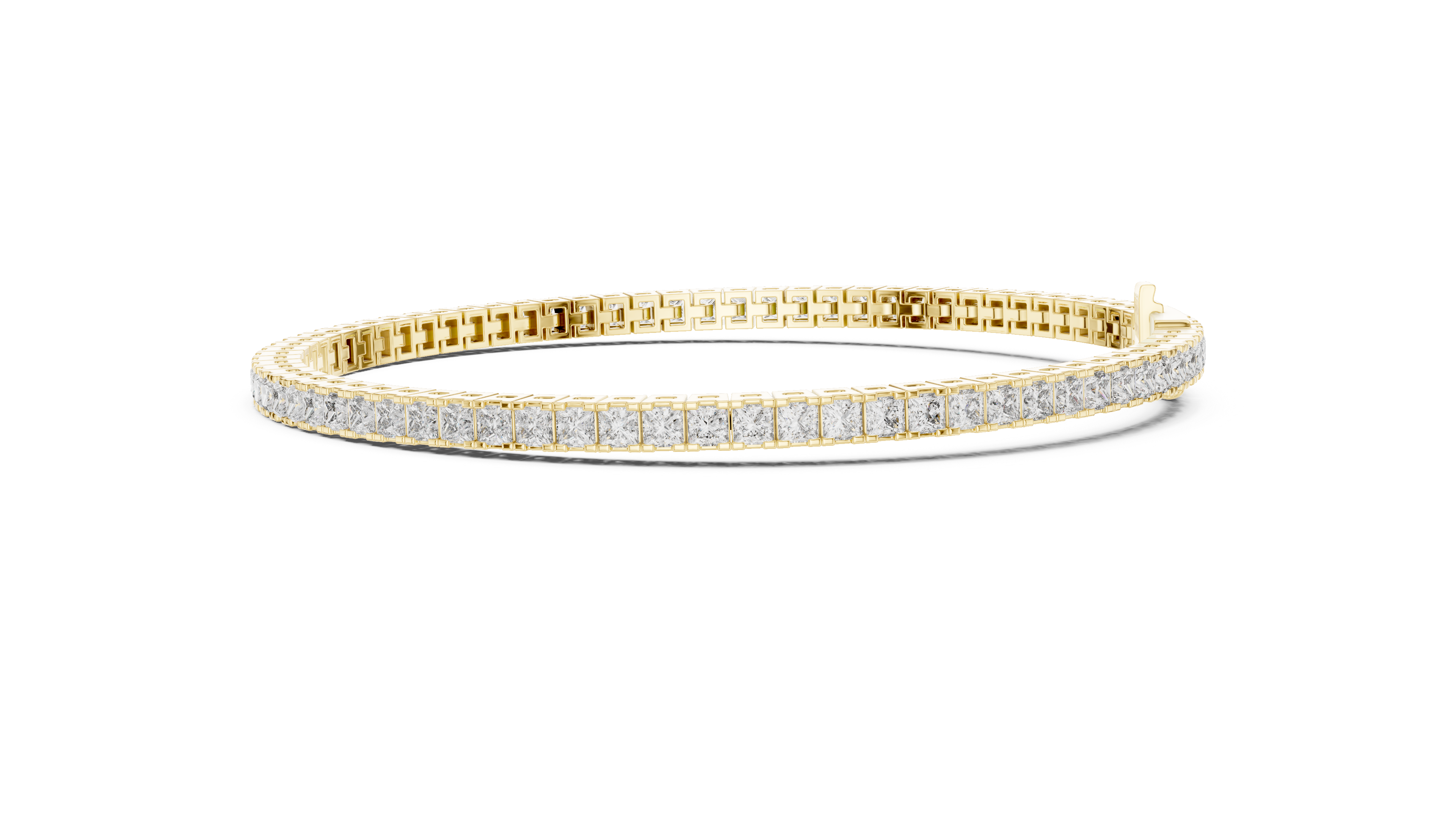 Princesss Shape Lab Diamond Tennis Bracelet