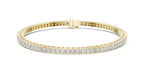 Princesss Shape Lab Diamond Tennis Bracelet