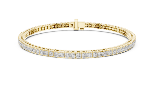 Princesss Shape Lab Diamond Tennis Bracelet